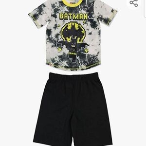 Boy's Batman Lego 2-Piece Pajamas Poly Shortset NWT